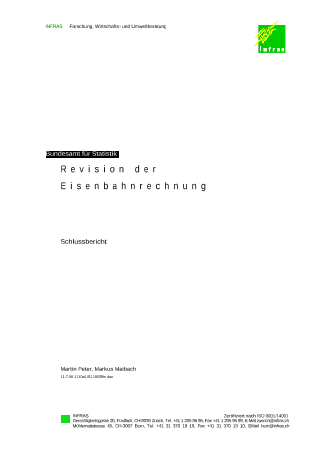 Revision der Eisenbahnrechnung