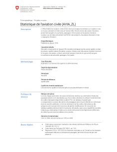Statistique de l’aviation civile