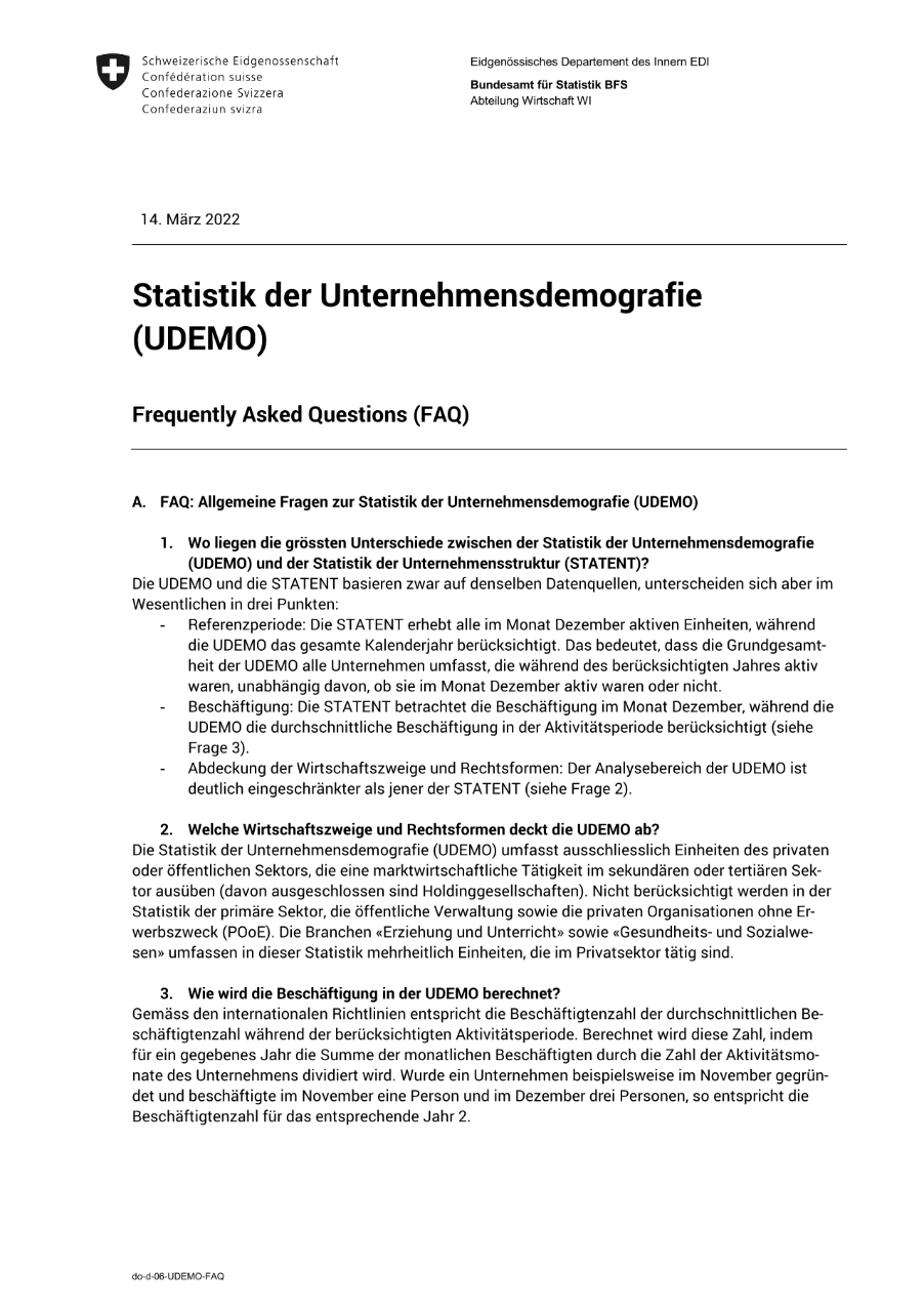 FAQ UDEMO
