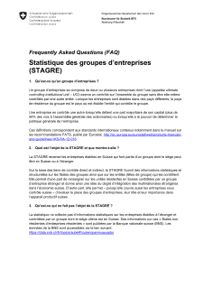 STAGRE - Questions fréquentes (FAQ)