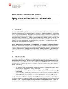 Spiegazioni sulla statistica dei traslochi