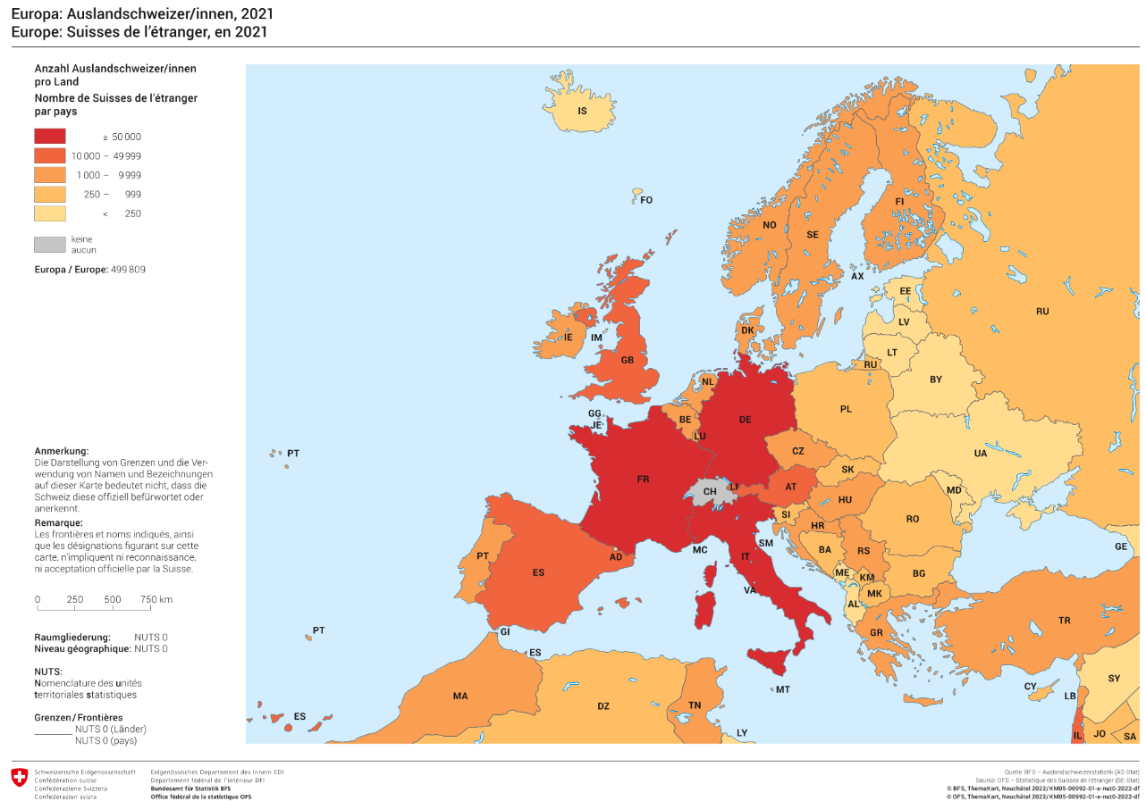 Europa: Auslandschweizer/innen