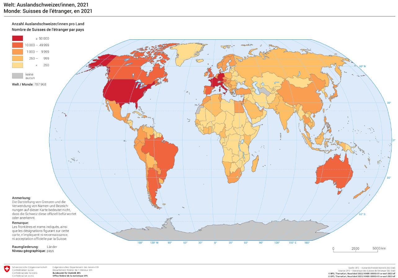 Welt: Auslandschweizer/innen