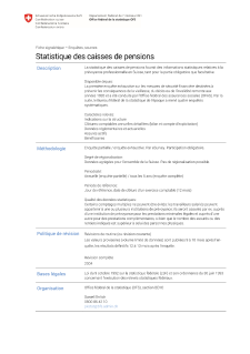 Statistique des caisses de pensions