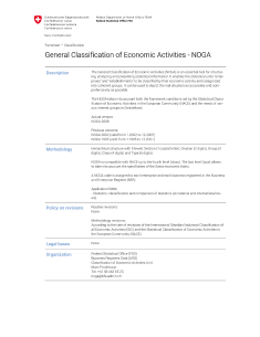 General Classification of Economic Activities