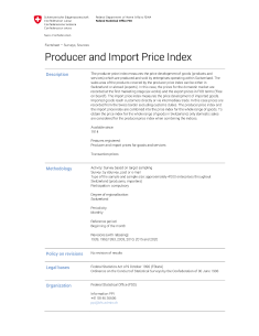 Producer and Import Price Index