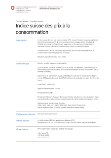 Indice suisse des prix à la consommation