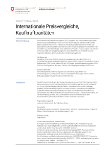 Internationale Preisvergleiche, Kaufkraftparitäten