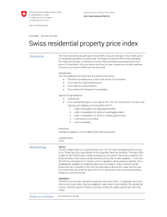 Swiss residential property price index