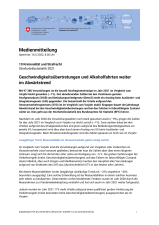 Geschwindigkeitsübertretungen und Alkoholfahrten weiter  im Abwärtstrend