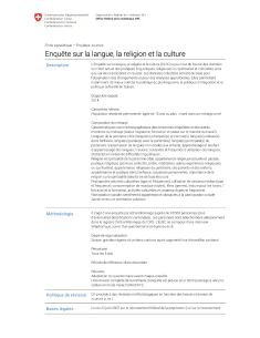 Enquête sur la langue, la religion et la culture