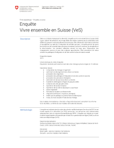 Enquête Vivre ensemble en Suisse