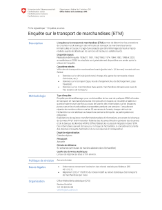 Enquête sur le transport de marchandises