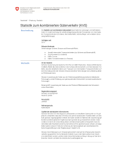 Statistik zum kombinierten Güterverkehr