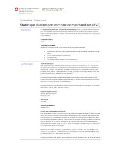 Statistique du transport combiné de marchandises