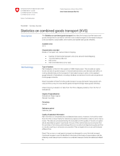 Statistics on combined goods transport