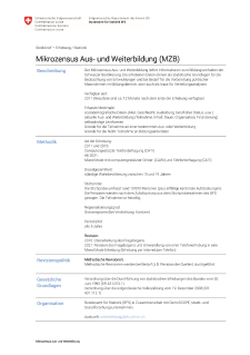 Mikrozensus Aus- und Weiterbildung