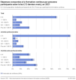 Dépenses consacrées à la formation continue par participant selon le but (12 derniers mois)