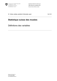 Statistique suisse des musées: définitions des variables
