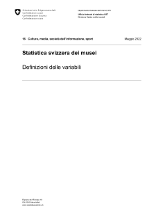 Statistica svizzera dei musei: definizioni delle variabili