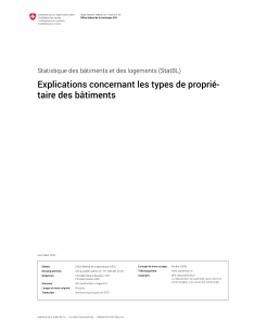Explications concernant les types de propriétaire des bâtiments