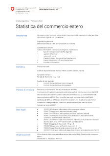 Statistica del commercio estero