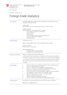 Statistics on foreign trade