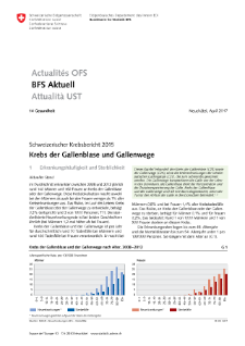 Schweizerischer Krebsbericht 2015 : Krebs der Gallenblase und Gallenwege