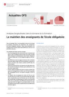 Le maintien des enseignants de l'école obligatoire