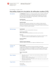 Nouvelles mises en circulation de véhicules routiers