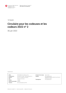 Circulaire pour les codeuses et les codeurs 2022 n° 2