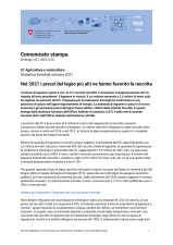 Nel 2021 i prezzi del legno più alti ne hanno favorito la raccolta