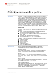 Statistique suisse de la superficie