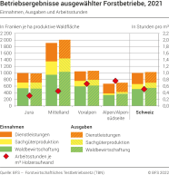 Betriebsergebnisse ausgewählter Forstbetriebe: Einnahmen, Ausgaben und Arbeitsstunden