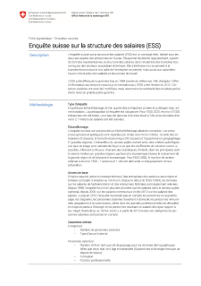 Enquête suisse sur la structure des salaires