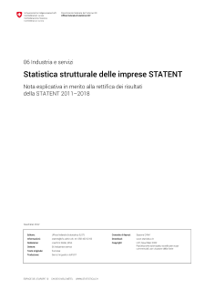 Nota esplicativa sulla rettifica dei risultati della STATENT 2011-2018