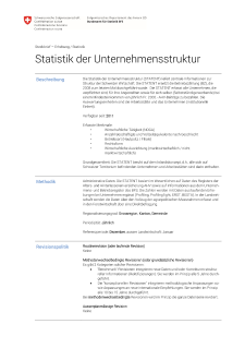 Statistik der Unternehmensstruktur
