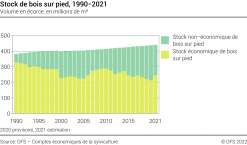 Stock de bois sur pied