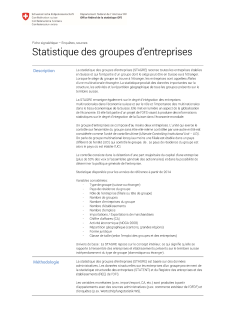 Statistiques des groupes d'entreprises