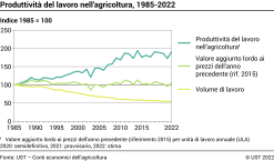 Produttività del lavoro nell'agricoltura - Indice