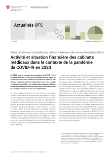 Activité et situation financière des cabinets médicaux dans le contexte de la pandémie de COVID-19 en 2020