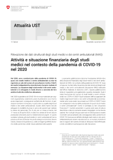 Attività e situazione finanziaria degli studi medici nel contesto della pandemia di COVID-19 nel 2020