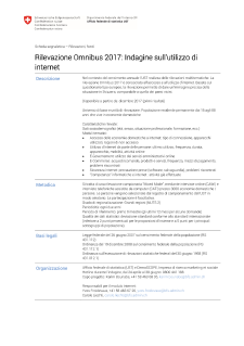 Omnibus 2017: Indagine sull'utilizzo di internet