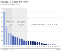 PIL medio per Cantone, 2008-2020p