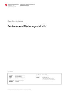 Gebäude- und Wohnungsstatistik (GWS): Metainformation zu Geodaten