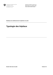 Statistique des établissements hospitaliers de santé - Typologie des hôpitaux