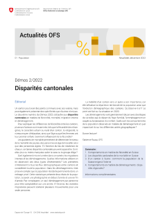 Disparités cantonales