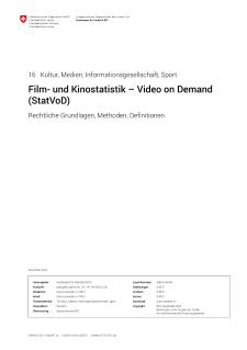 Film- und Kinostatistik – Video on Demand (StatVoD)