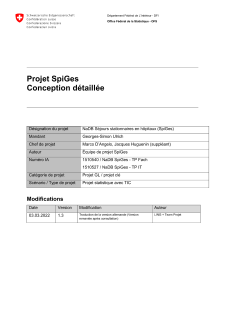 Projet SpiGes: concept détaillé