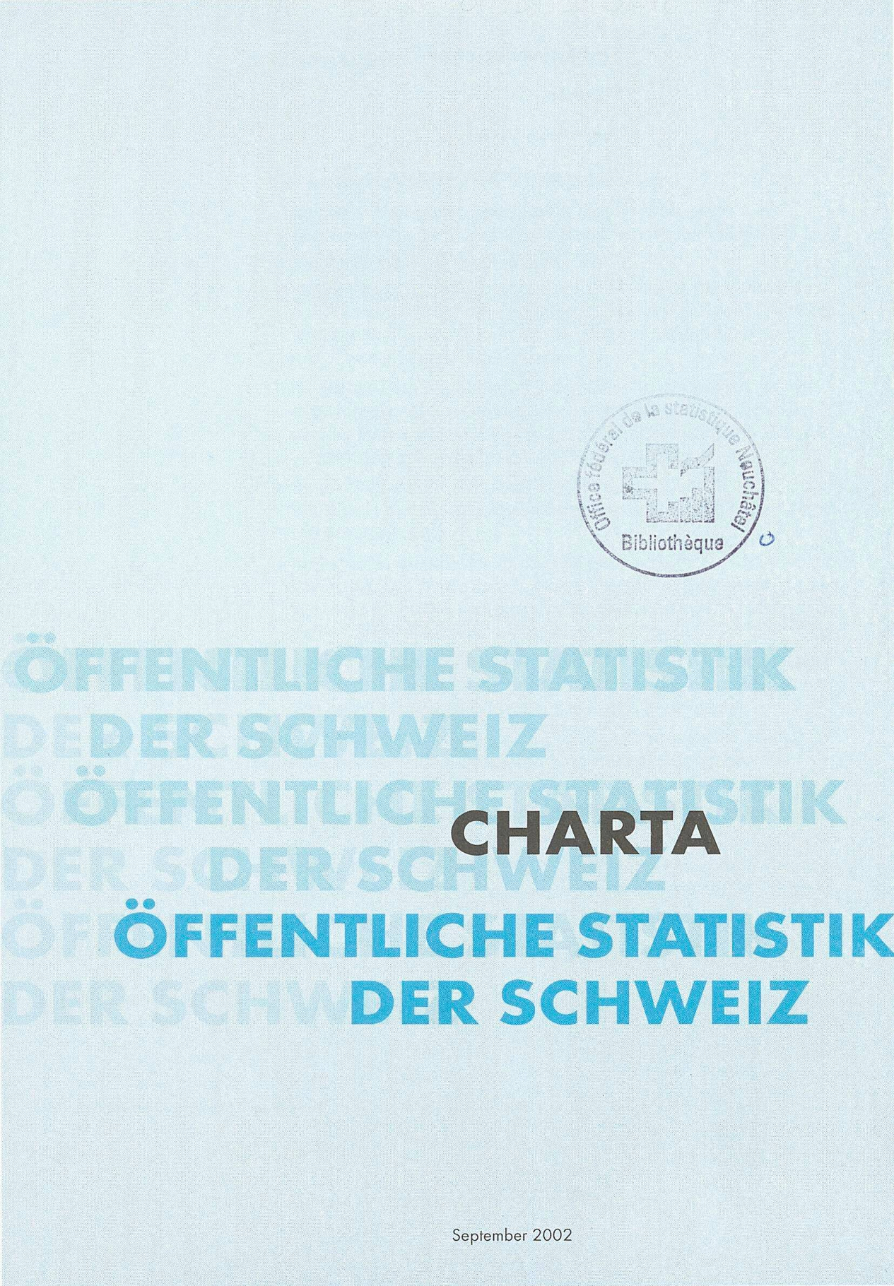 Charta. Öffentliche Statistik der Schweiz
